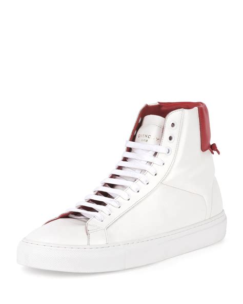 givenchy men white|givenchy white high top sneakers.